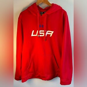 Under Armour Storm Hoodie Sweater Men’s Size XL USA Athletic Hockey EUC